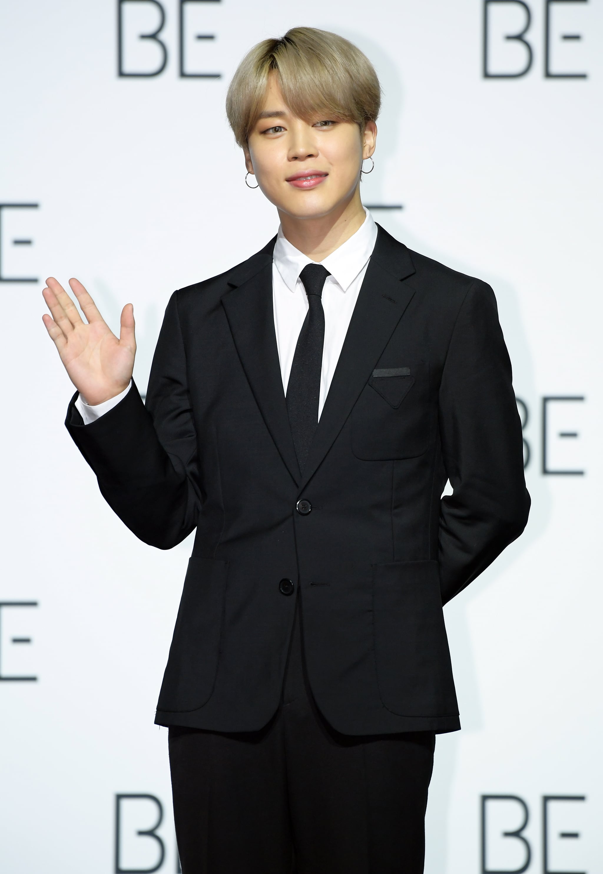SEOUL, SOUTH KOREA - NOVEMBER 20: Jimin of BTS during BTS's New Album 'BE (Deluxe Edition)' Release Press Conference at Dongdaemun Design Plaza on November 20, 2020 in Seoul, South Korea. (Photo by The Chosunilbo JNS/Imazins via Getty Images)