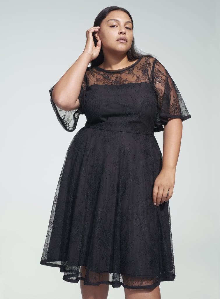 Jason Wu/ELOQUII Flutter Sleeve Lace Dress