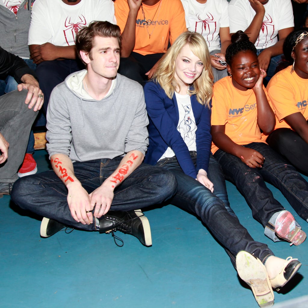 The couple put their charitable sides on display at the Be Amazing volunteer initiative in Brooklyn in June 2012.