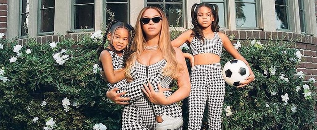 Beyoncé, Rumi, and Blue Ivy Wear Matching Outfits in New Halls of Ivy Photos