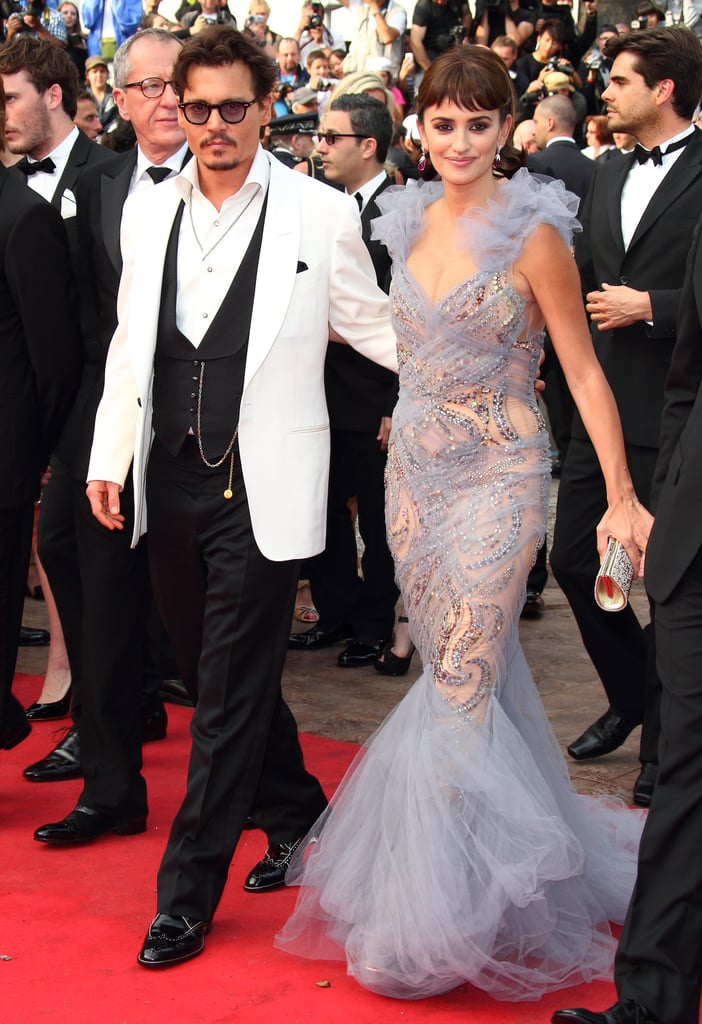 Johnny Depp and Penélope Cruz stepped onto the red carpet for the Pirates of the Caribbean: On Stranger Tides premiere during the 64th annual Cannes Film Festival in 2011.
Johnny Depp and Penélope Cruz stepped onto the red carpet for the Pirates of the Caribbean: On Stranger Tides premiere during the 64th annual Cannes Film Festival in 2011.