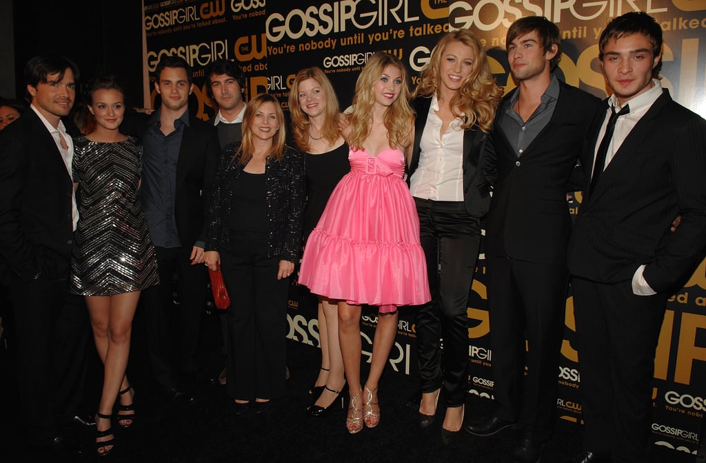 Emily Alyn Lind and Blake Lively Gossip Girl Premiere Suits