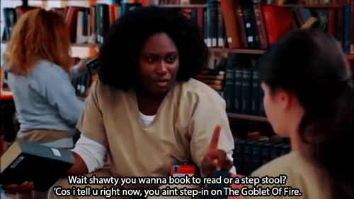 Because Taystee loves Harry Potter.