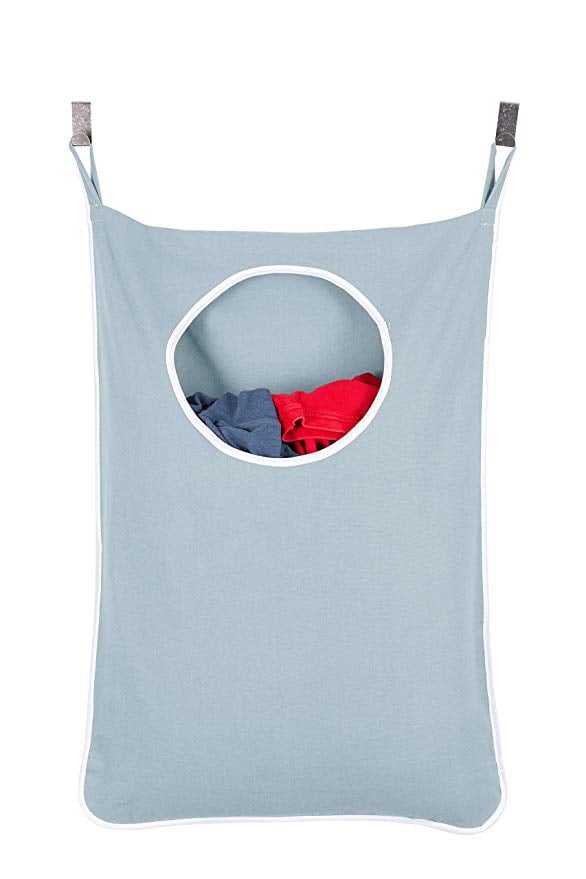 DoorHanging Laundry Hamper With 2 Stainless Steel Hooks Best Laundry