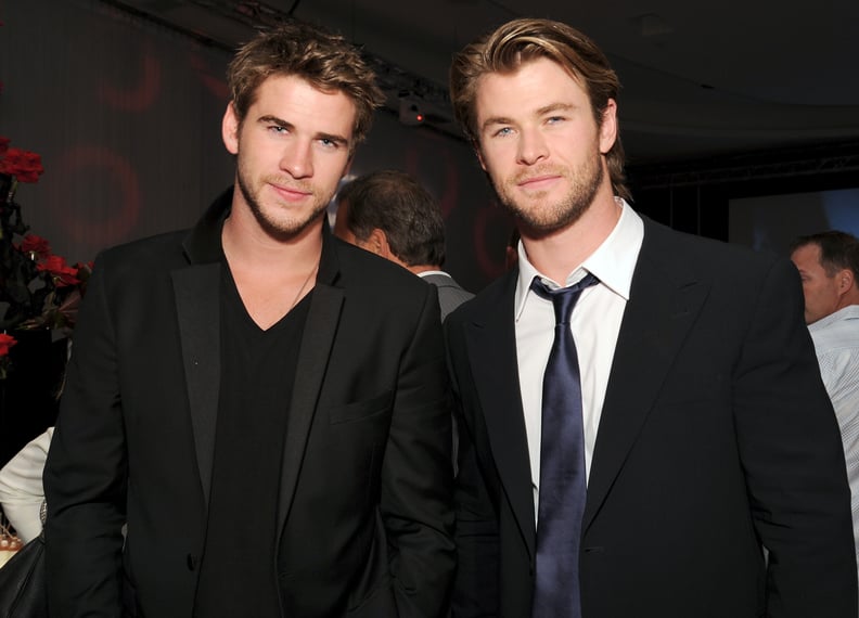 HOLLYWOOD, CA - MAY 02:  Actors Liam Hemsworth and Chris Hemsworth attend the after party for the movie of THOR presented by Acura on May 2, 2011 in Hollywood, California.  (Photo by John Sciulli/WireImage)