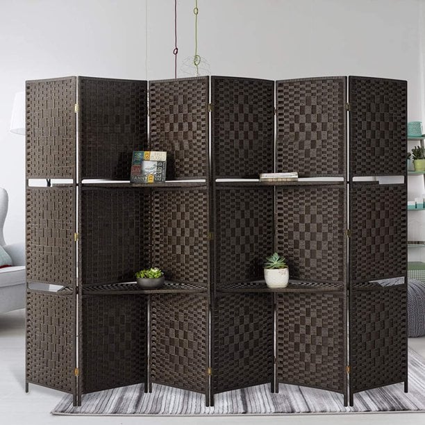 Walmart Room Dividers: YODOLLA 6 Panel Room Divider