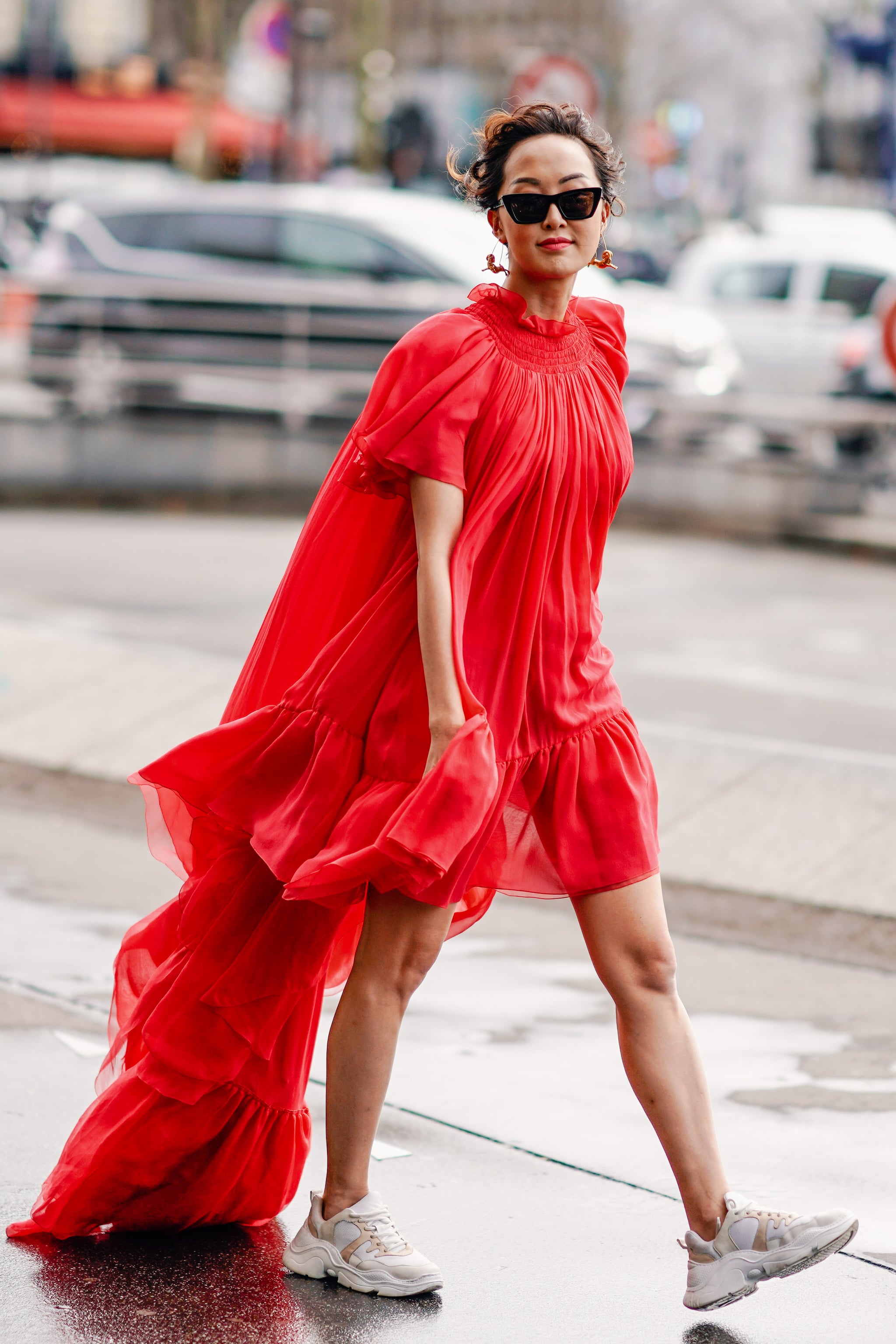 How to Wear a Dress With Sneakers For Summer 2019 | POPSUGAR Fashion