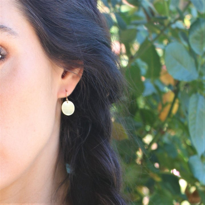 Gold Coin Earrings