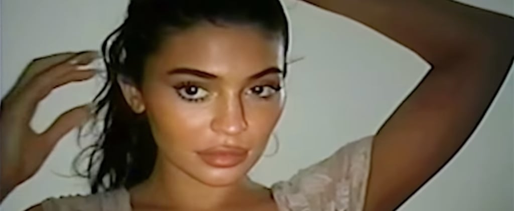 Kylie Jenner Wears a Sheer White Dress to Tease Mascara