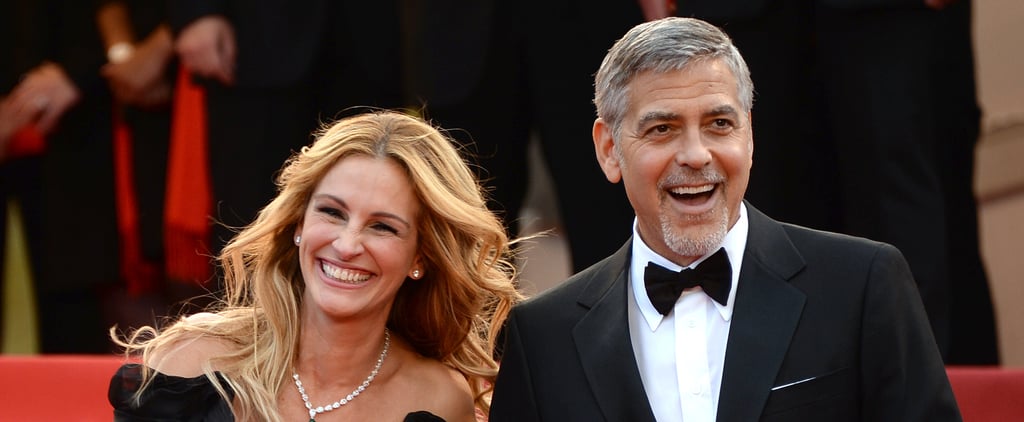 Julia Roberts Wears Dress Covered in George Clooney Photos