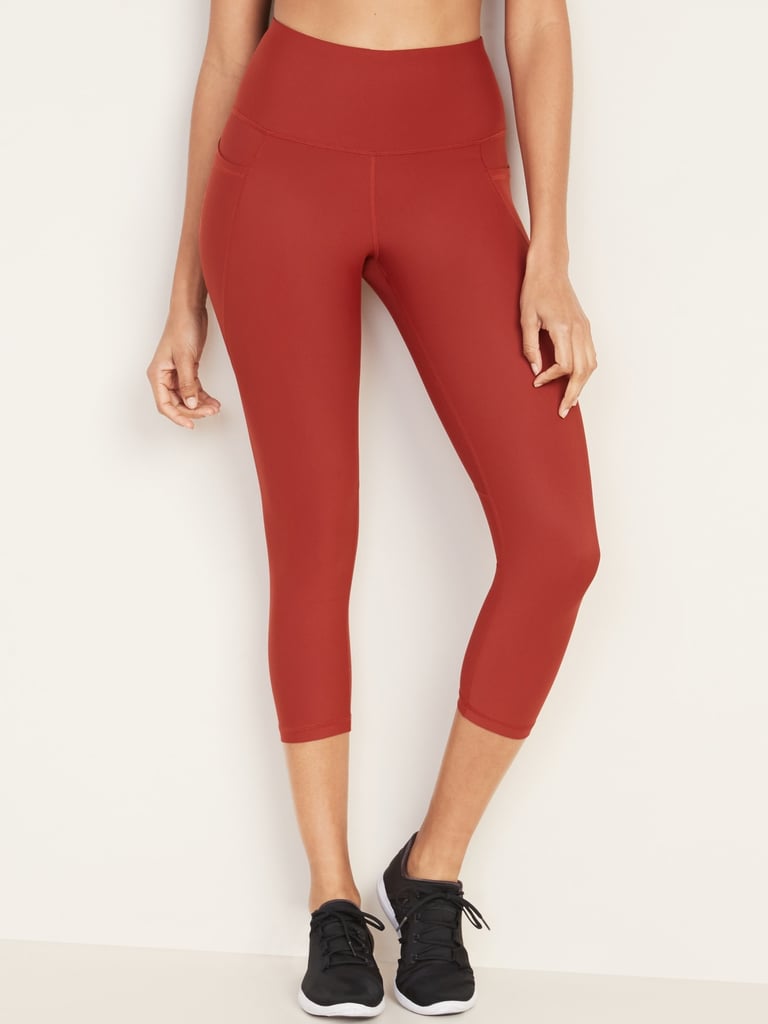 Old Navy High-Waisted Elevate Powersoft Side-Pocket Crop Leggings 