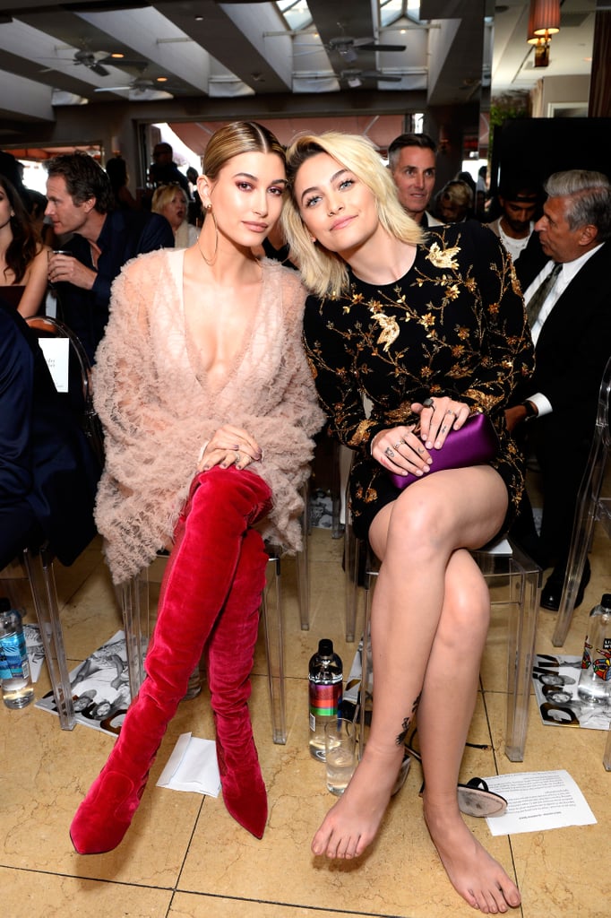 Hailey sat in the audience with Paris Jackson.