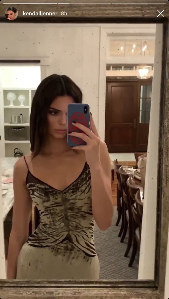 Kendall Jenner's Crimped Hair At the Bieber Wedding