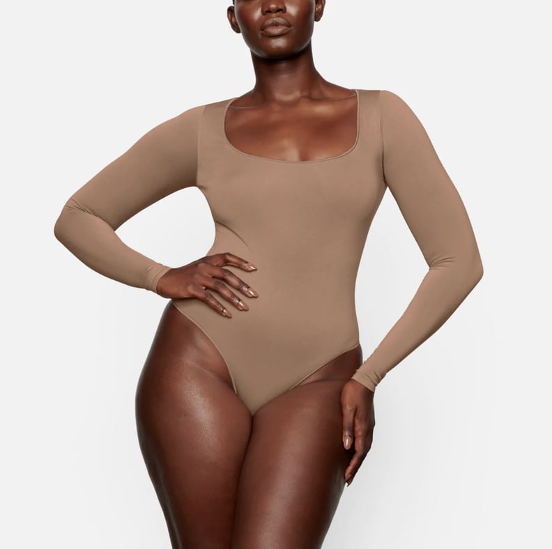 Naked Wardrobe The NW Crewneck Long-Sleeved Bodysuit - Macy's