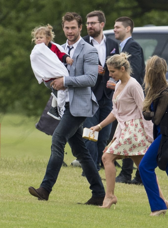 Chris Hemsworth's Family Meets Princes William and Harry