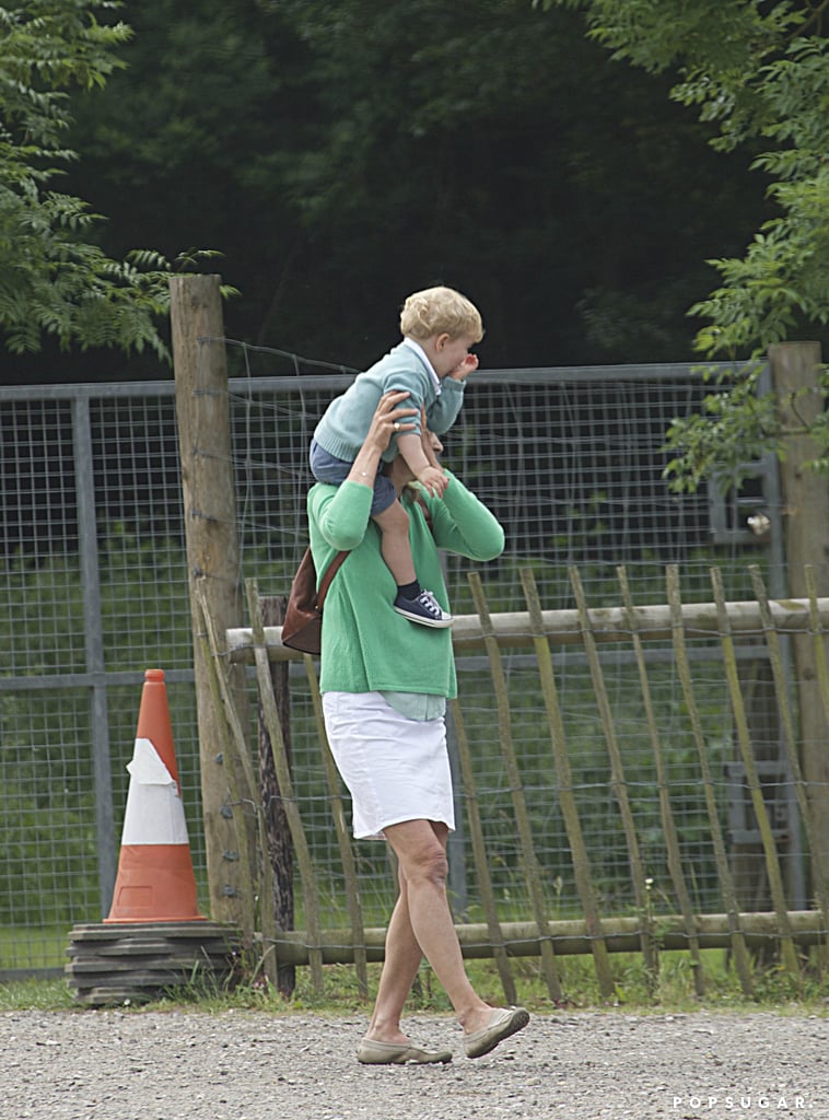 Prince George at Berkshire Petting Zoo With Carole Middleton