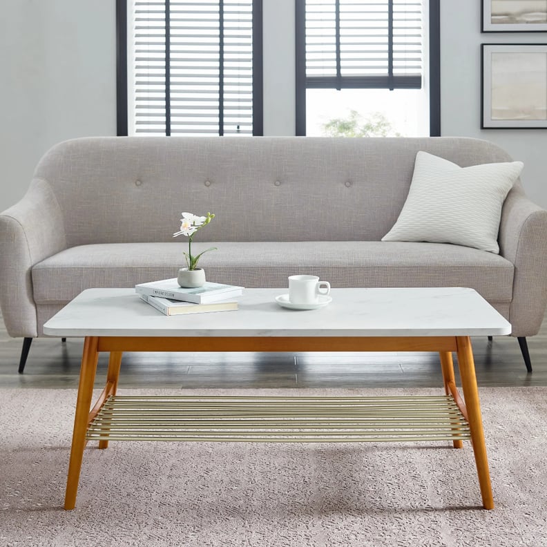 A Midcentury Coffee Table: McKail Four Legs Coffee Table With Storage