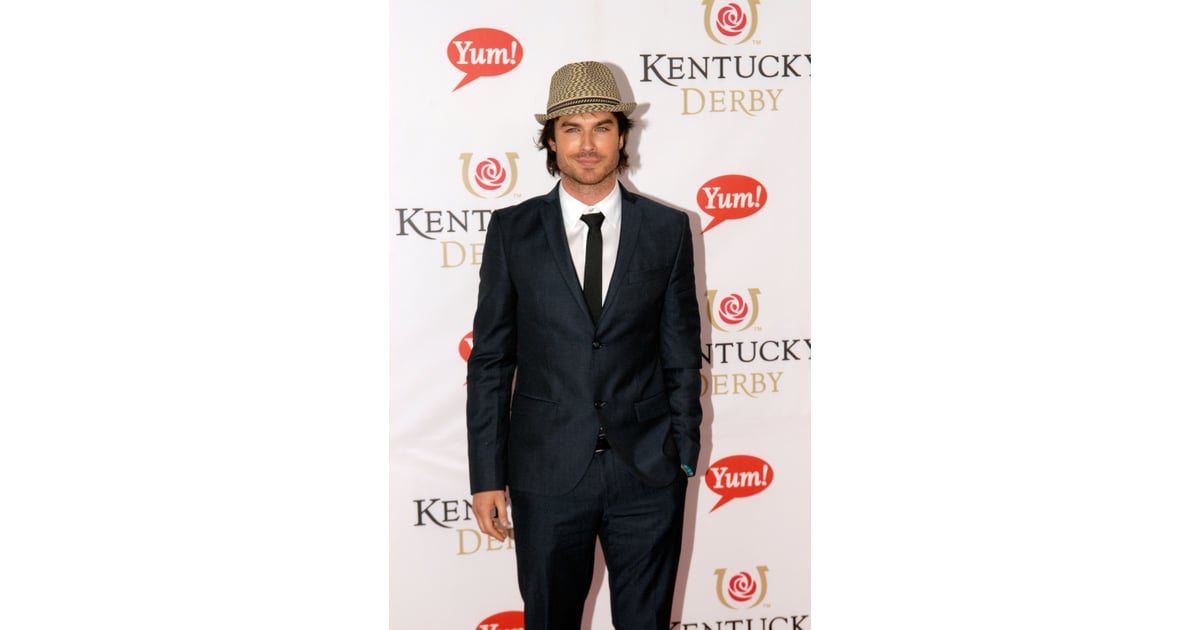 Ian Somerhalder wore a suit to Churchill Downs for the event in 2011