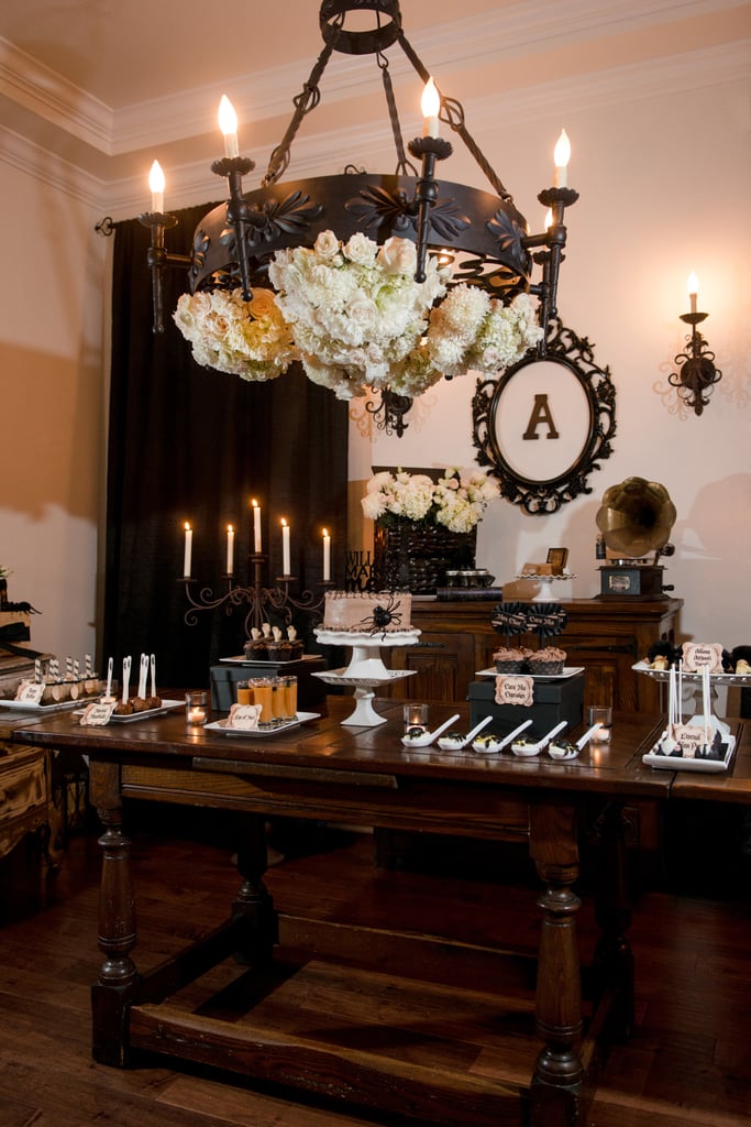 Addams Family Halloween Engagement Party