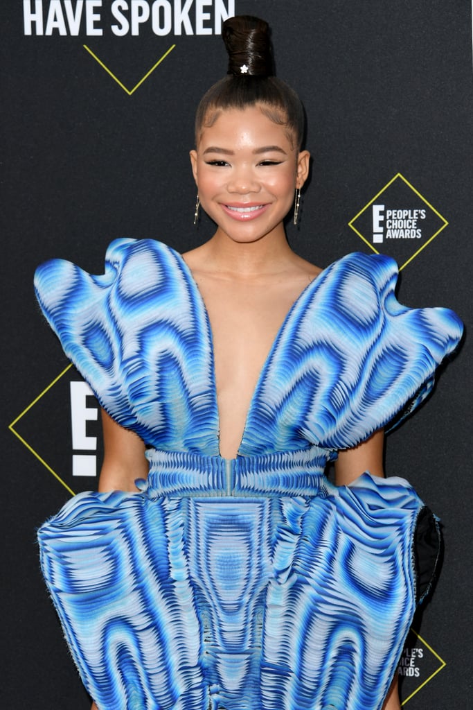 Storm Reid's Electric Blue Minidress By Iris Van Herpen