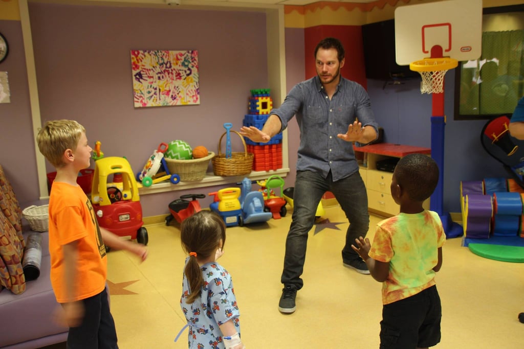 Chris Pratt Visits Our Lady of the Lake Children's Hospital