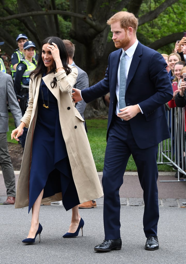 Kid Gives Meghan Markle a Pasta Necklace in Melbourne 2018