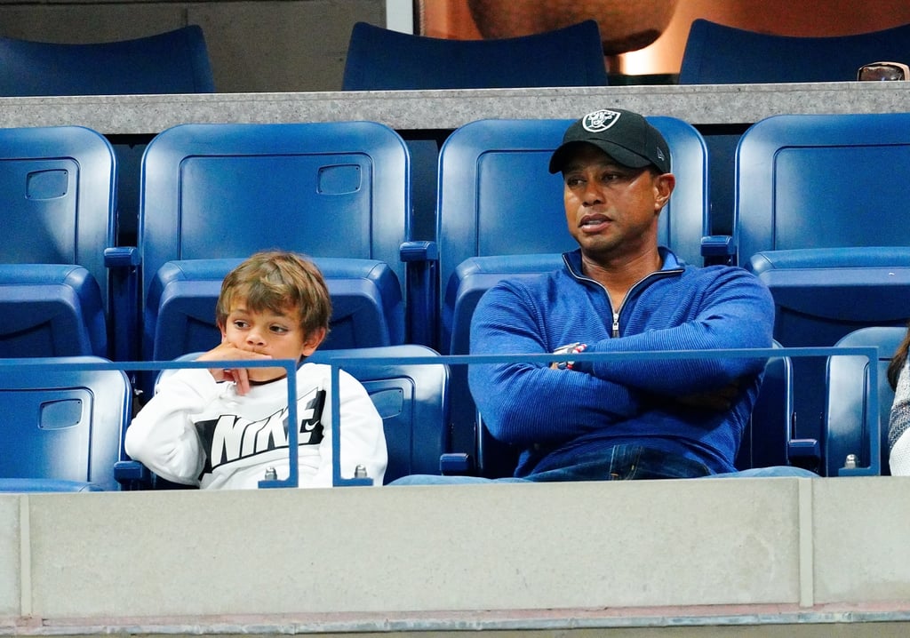 Tiger Woods and Son Charlie at the 2019 US Open