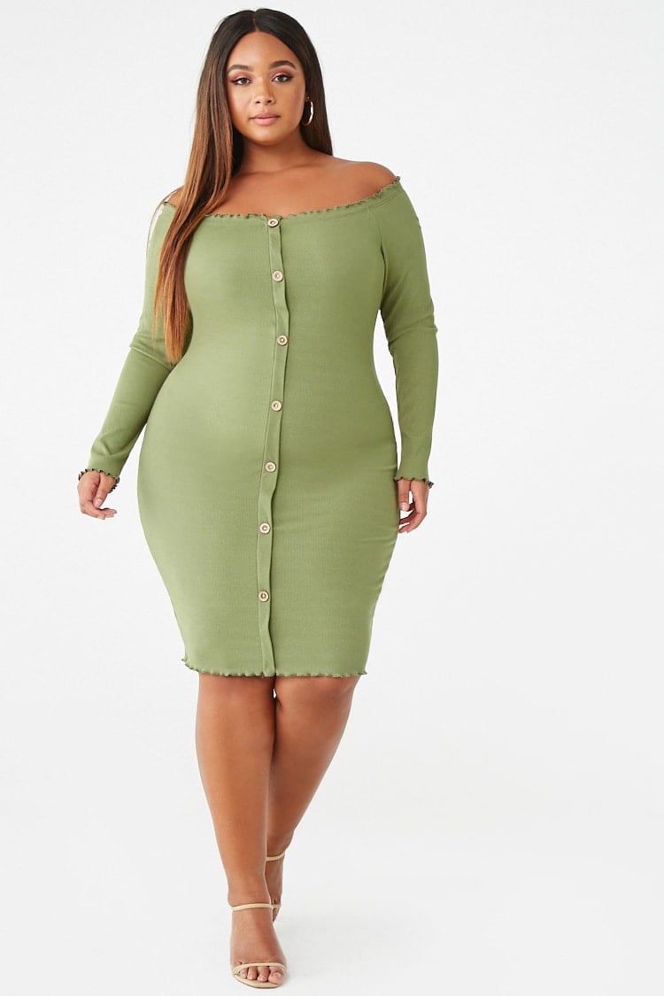 Lettuce-Edge Bodycon Dress ...