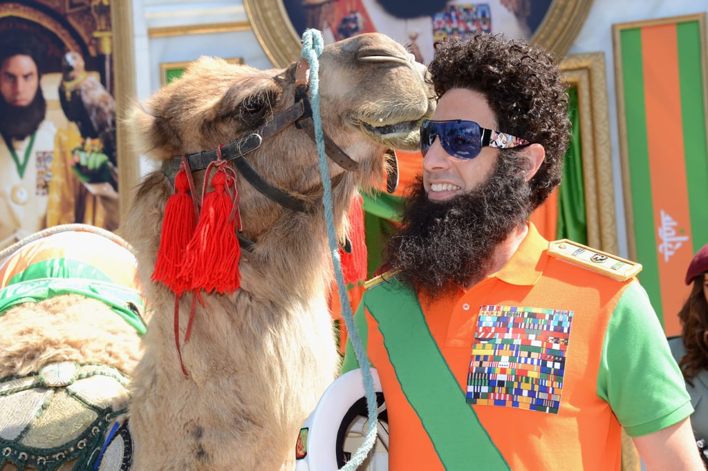 Sacha Baron Cohen was accompanied by a camel upon his entrance for the Cannes Film Festival. Sacha Baron Cohen was accompanied by a camel upon his entrance for the Cannes Film Festival.