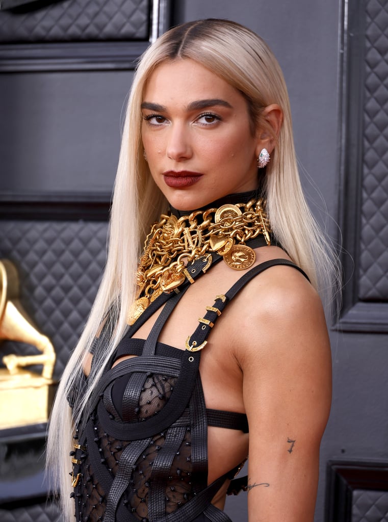 Dua Lipa Debuts Blond Hair Color at 2022 Grammys
