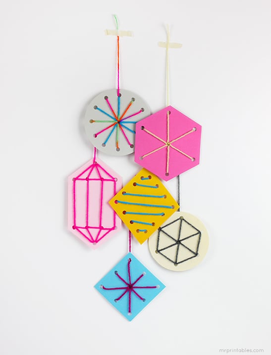Sewing Card Ornaments