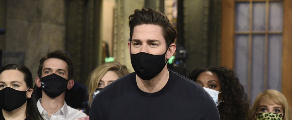John Krasinski Wears Shirt With Daughters' Initials on SNL