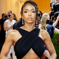 Lori Harvey Brings the Heat on Vacation in an Extremely Low-Cut Swimsuit