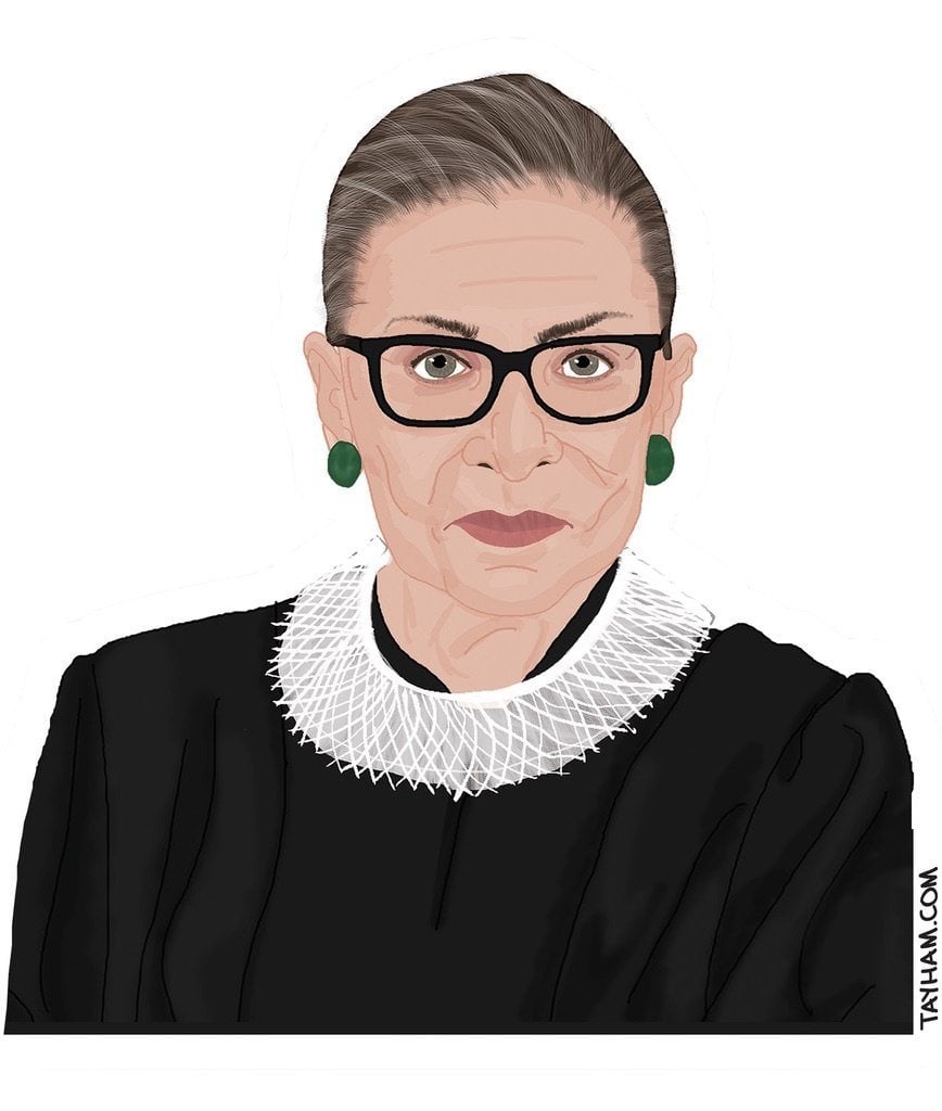 Ruth Bader Ginsburg Vinyl Sticker