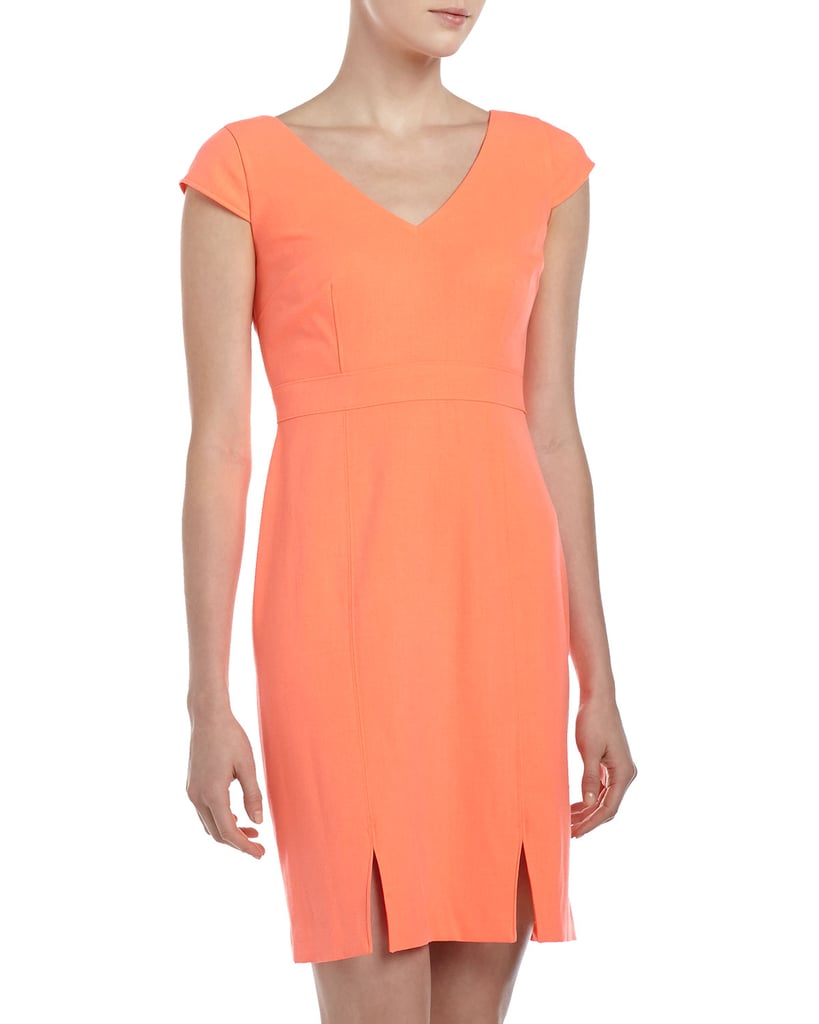 Marc New York by Andrew Marc V-Neck Orange Dress ($95)