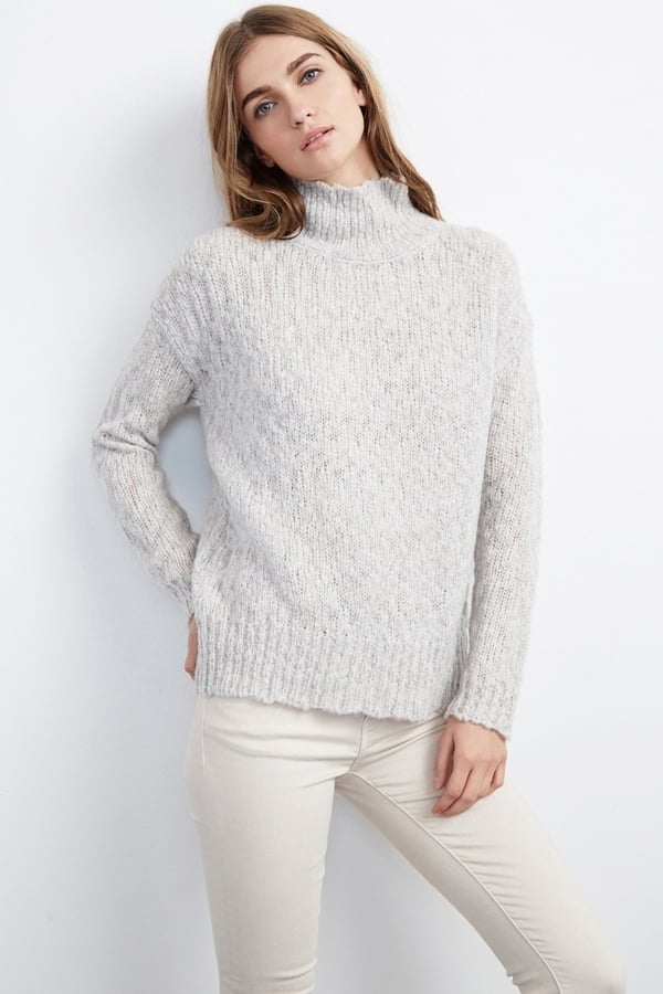 Monalisa Textured Stitch Turtleneck Sweater ($189)