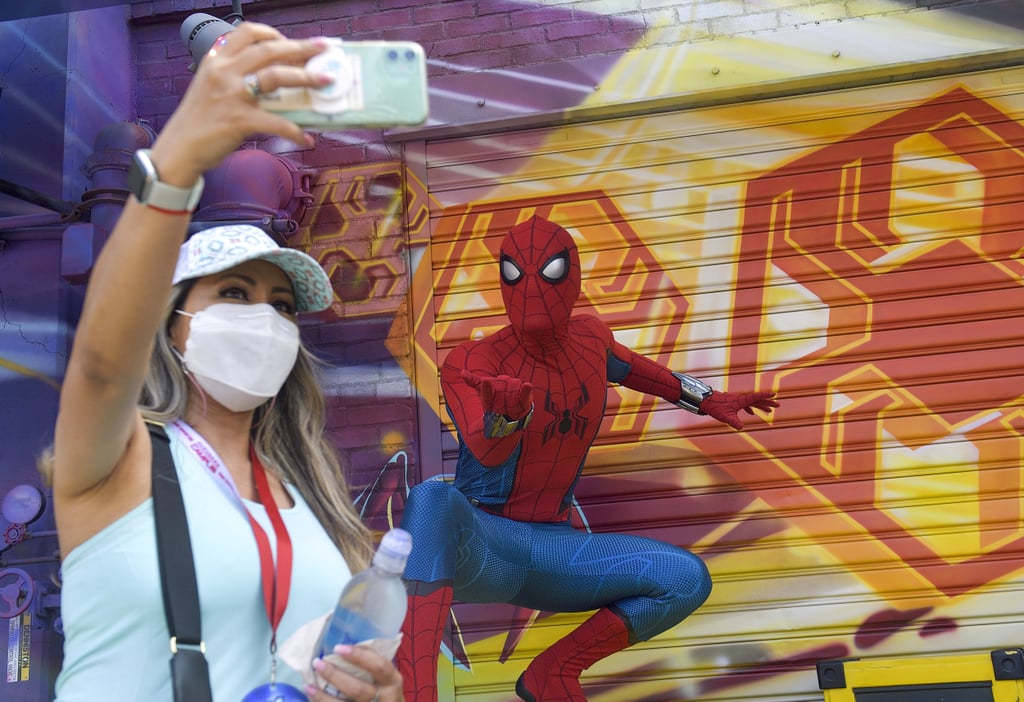 Flying Animatronic Spider-Man at Avengers Campus | Videos