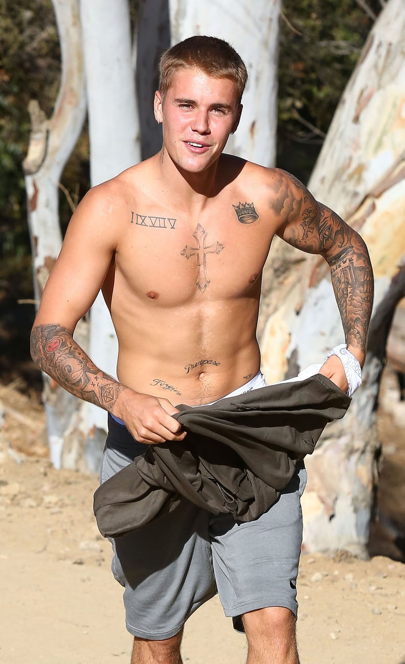Justin Bieber Shirtless in LA September 2016, Pictures