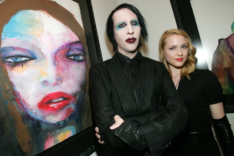 Marilyn Manson and Evan Rachel Wood in Los Angeles, California (Photo by John Shearer/WireImage)