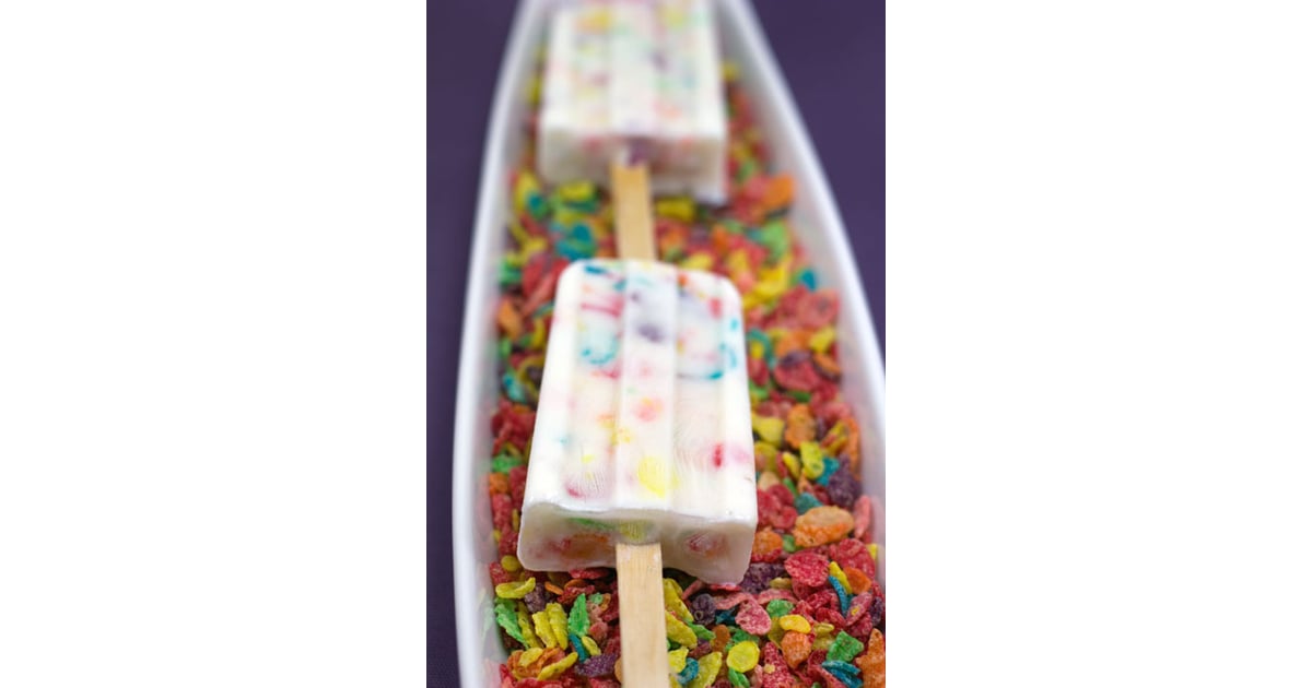 Fruity Pebbles Yogurt Popsicles Yogurt Popsicles to Make This Summer