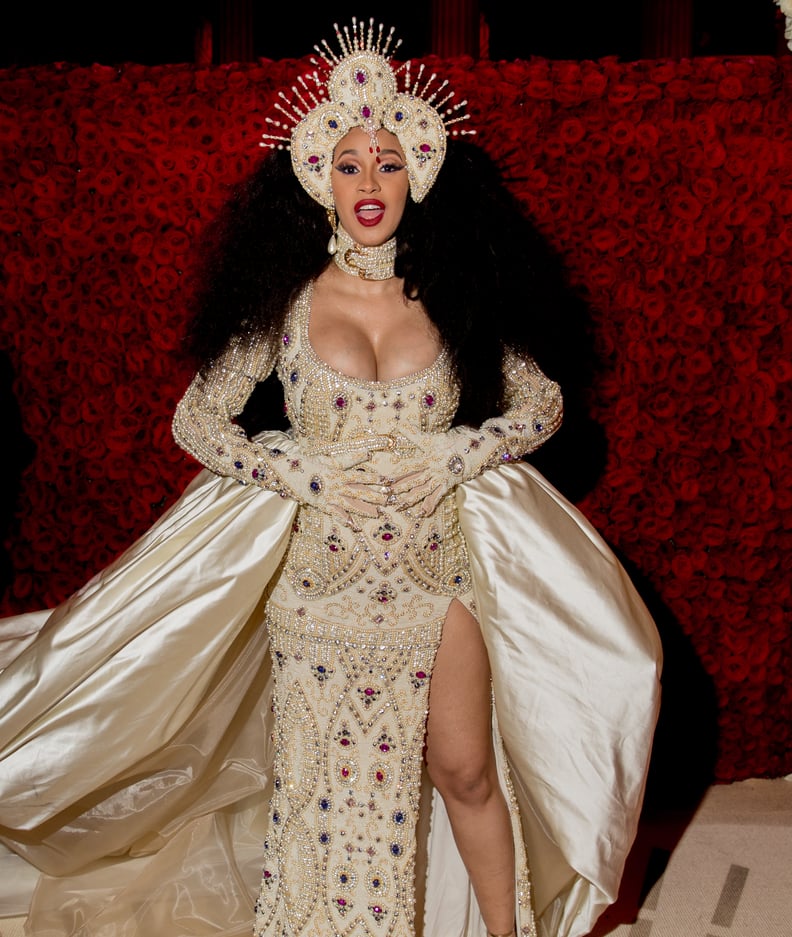 NEW YORK, NY - MAY 07:  Cardi B at Heavenly Bodies: Fashion & The Catholic Imagination Costume Gala at The Metropolitan Museum of Art on May 7, 2018 in New York City.  (Photo by Kevin Tachman/Getty Images for Vogue)