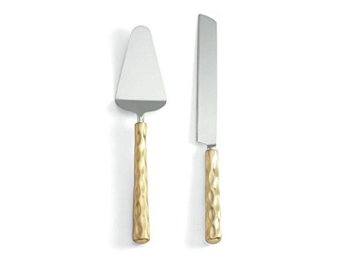 Michael Wainwright Truro Gold Cake Knife and Server Set