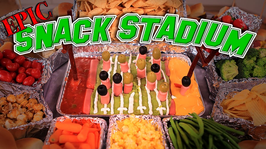 Make Your Own Epic Super Bowl Snack Stadium
