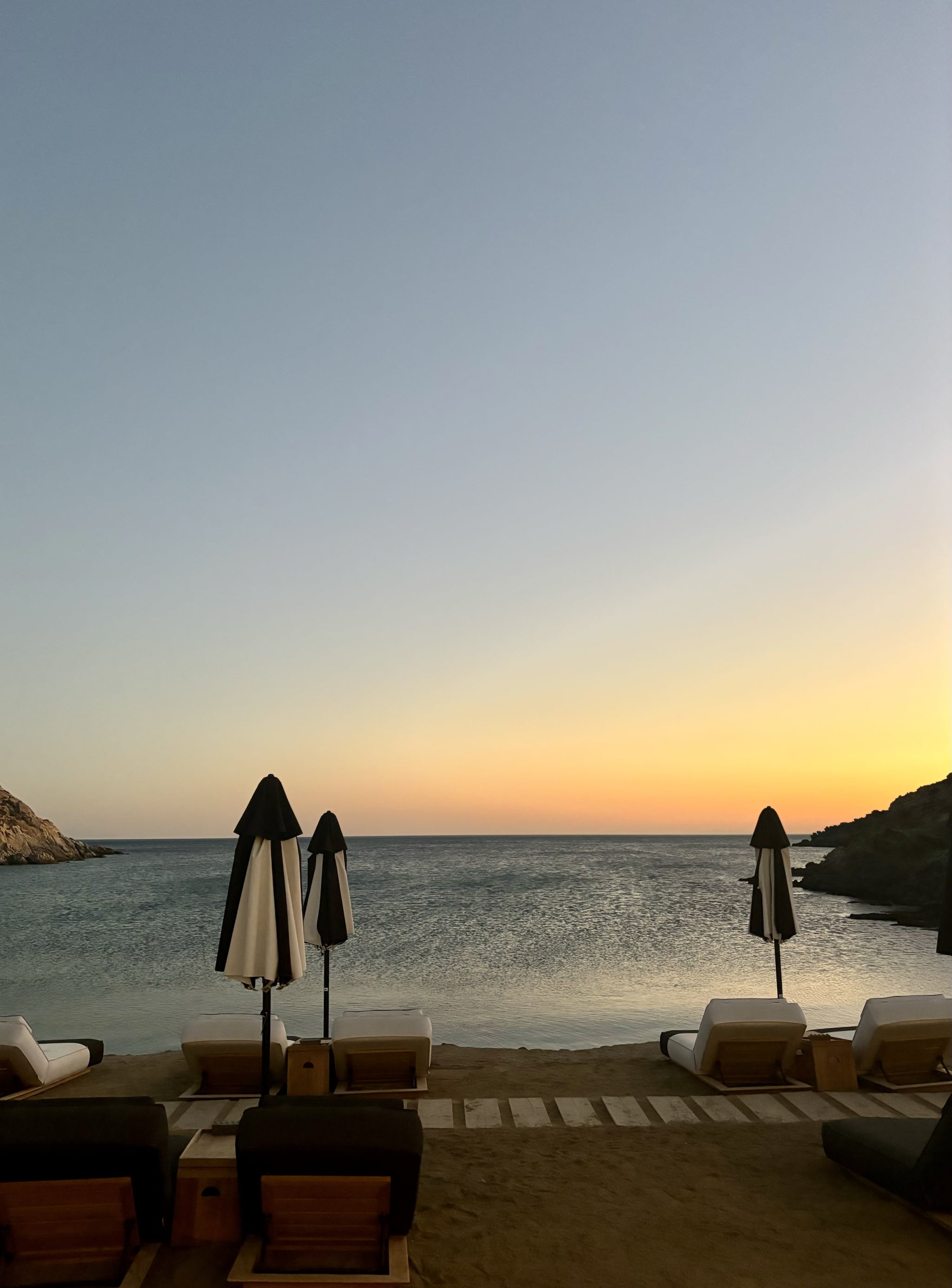 vourni beach at odera tinos greece