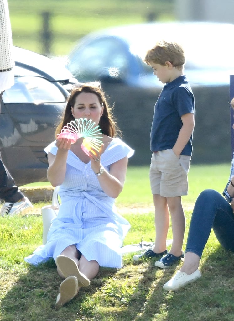 Kate Middleton Blue Dress at Polo Match 2018