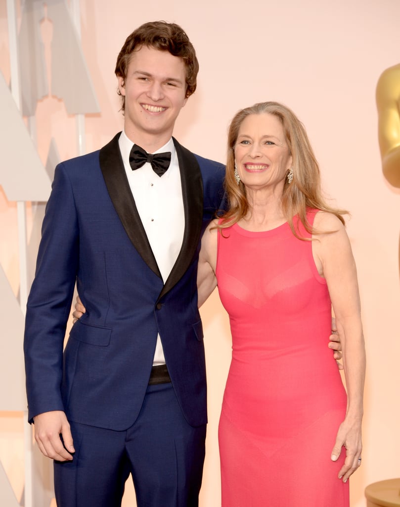 Ansel Elgort brought his mom, Grethe Barrett Holby, as his date to the Academy Awards.