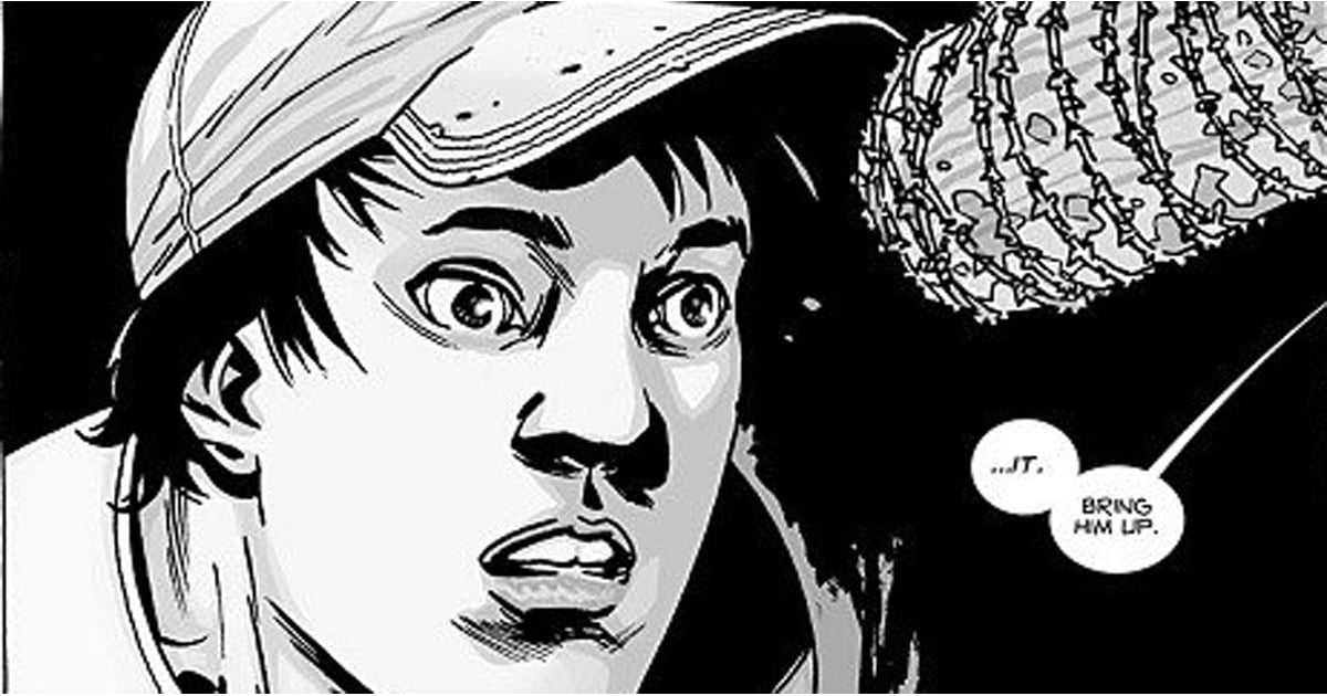 Negan Killing Glenn in The Walking Dead Comic Books | POPSUGAR