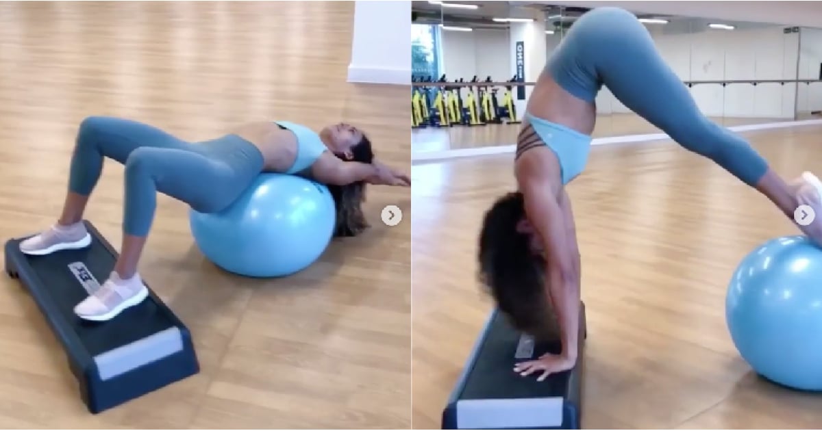 Exercise Ball Ab Workout Popsugar Fitness