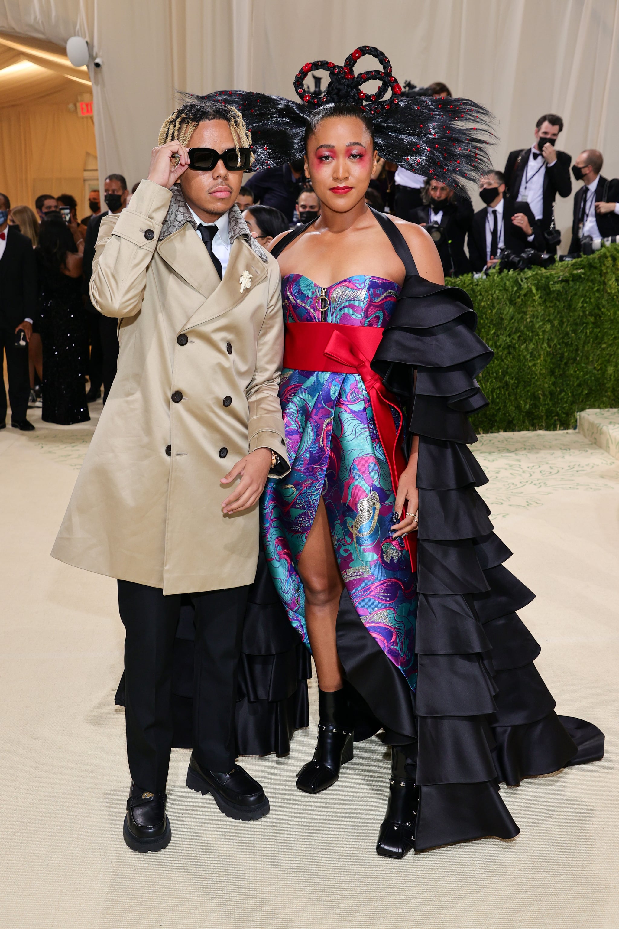 Naomi Osaka and Cordae at the Met Gala 2021