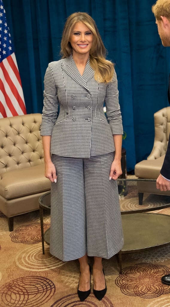 Melania Trump Dior Houndstooth Suit